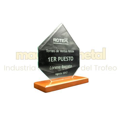 Imagen de Trofeo en vidrio personalizado - M20.608